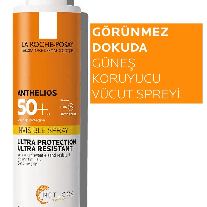 RochePosey Anthelios SPF50 Invisible Yüksek Korumalı Vücut Güneş Kremi Spray 200ml