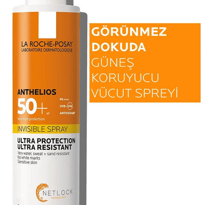 RochePosey Anthelios SPF50 Invisible Yüksek Korumalı Vücut Güneş Kremi Spray 200ml